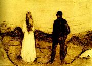 Edvard Munch tva manniskor painting